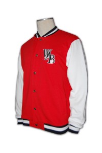 Z129 棒球外套 來版訂做 團隊棒球外套  綿褸 繡花棒球外套設計 棒球外套公司